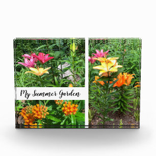 Horizontale blokkade van mijn zomertuin fotoblokken