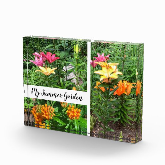 Horizontale blokkade van mijn zomertuin fotoblokken (Rechts)