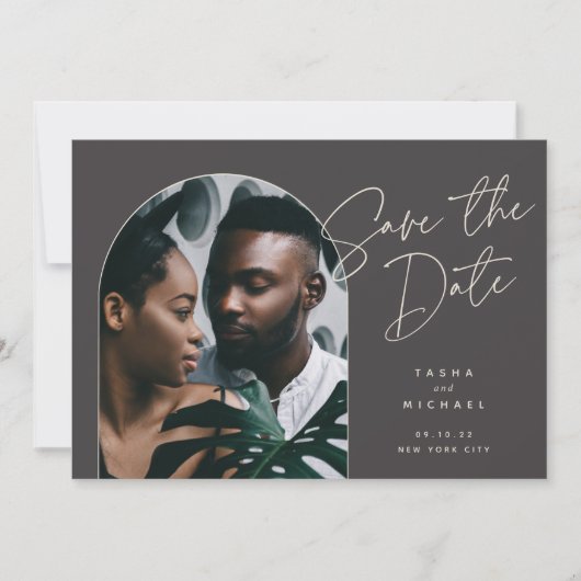 Horizontale boog | Foto Save The Date (Voorkant)