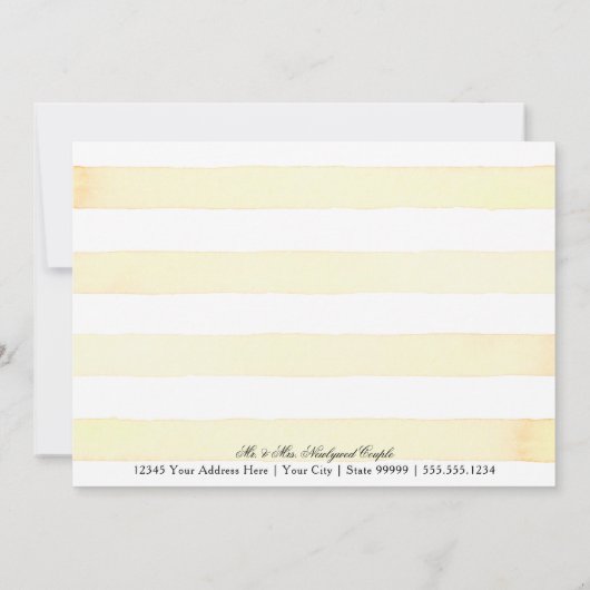 Horizontale citroenen bloem bedankbriefjes citrus kaart (Achterkant)