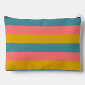 Horizontale driekleurige strepen patroon etui (Achterkant)