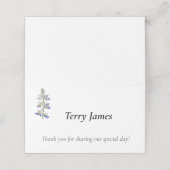  horizontale Fold Folded Place Card (Buitenkant ongevouwen)