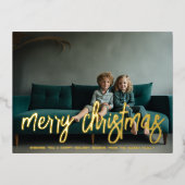 Horizontale foto - divers kerstscript - folie feestdagen briefkaart (Voorkant)