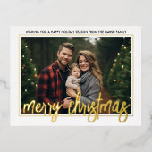 Horizontale foto - divers kerstscript - folie feestdagen briefkaart (Voorkant)