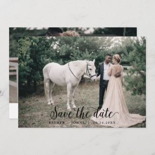 Horizontale foto  script save the date