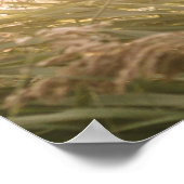 Horizontale foto Welkom op onze bruiloftsreceptie Poster (Hoek)