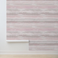 Horizontale geschetste artistieke lijnen roze kleu