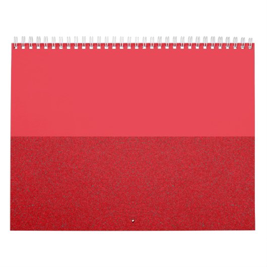 Horizontale Gesplitste Tomaat Rode Muur Kalender - (Hoes)