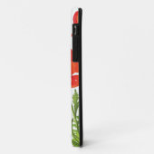 Horizontale grens met rode papaver Case-Mate iPhone case (Achterkant/links)