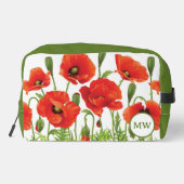 Horizontale grens met rode papaver toilettasje (Achterkant)