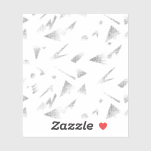 Horizontale, grijze wolken, op maat gesneden vinyl sticker