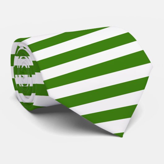 Horizontale groene strepen op elke Kleur Klein Stropdas (Opgerold)