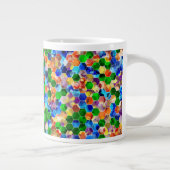 Horizontale hexagons met Piecewise Dot 20oz Mok (Rechts)