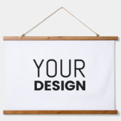 Horizontale houten wandbekleding hangend wandkleed (Voorkant)