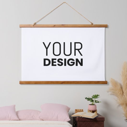 Horizontale houten wandbekleding hangend wandkleed (Slaapkamer)