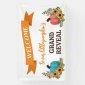 Horizontale Kleine Pompoen Geslacht Onthullen Welk Spandoek (Verticaal)