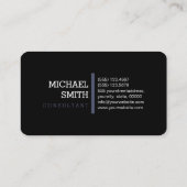 Horizontale lijn Monogram Professional Independenc Visitekaartje (Achterkant)