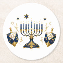 Horizontale Menora met Dreidel-ontwerp