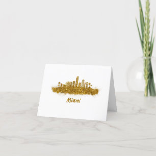 horizontale miami oro bedankkaart