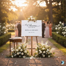 Horizontale minimalistische elegante script bruilo poster