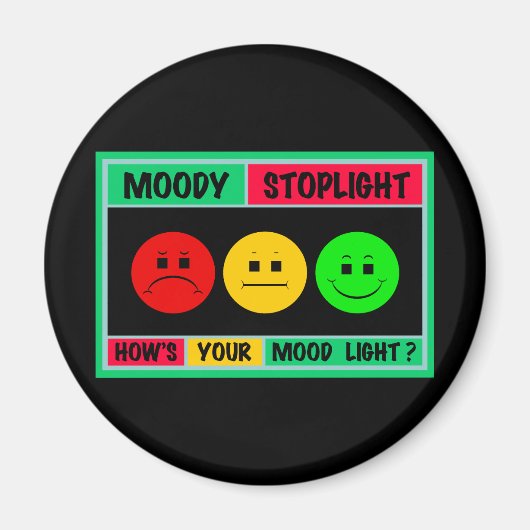 Horizontale Moody Stoplight Logo Magneet (Voorkant)