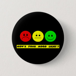 Horizontale Moody Stoplight Mood Light Ronde Button 5,7 Cm