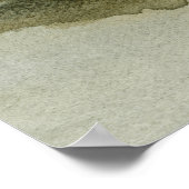 Horizontale neutrale Abstracte Waterverf van het l Poster (Hoek)