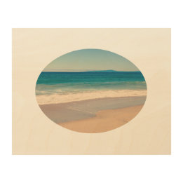 Horizontale ovale rand foto 25,4 cm x 20,3 cm hout afdruk
