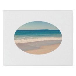 Horizontale ovale rand foto 50,8 cm x 40,6 cm imitatie canvas print