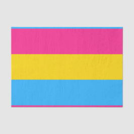 Horizontale Panaseksuele Pride Flag Tissuepapier