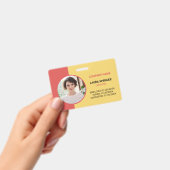 Horizontale personeelsfoto ID-badge Badge (Handheld)
