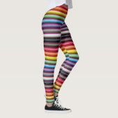 Horizontale regenbooglintkabel leggings (Rechts)