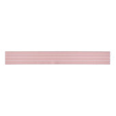 Horizontale rode en witte strepen grosgrain lint (Voorkant)