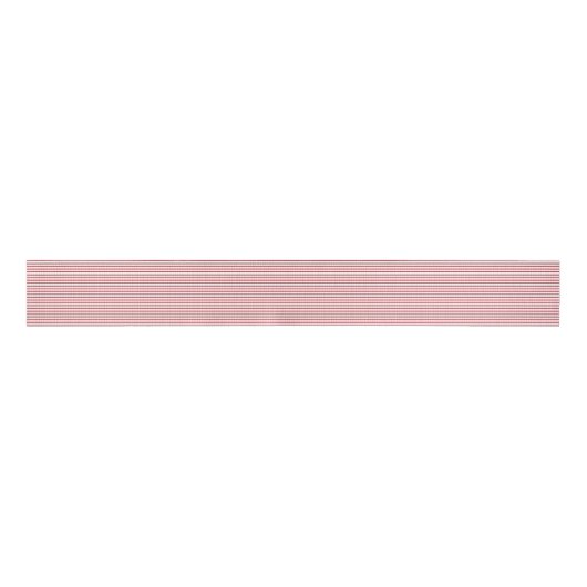 Horizontale rode en witte strepen grosgrain lint (Voorkant)