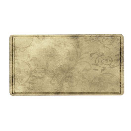 Horizontale Romantische Apotheker Label (Voorkant)