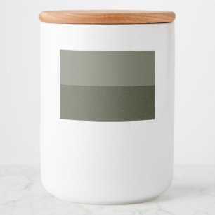 Horizontale split mos groen label set – aanpassen voedselcontainer etiket