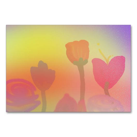 Horizontale springtijd 3,5 inch x 5 inch Tablecard Kaart (Voorkant)