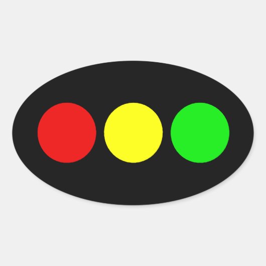 Horizontale stilstand ovale sticker (Voorkant)