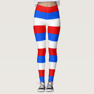 Horizontale streep voor de nationale vlag van Puer Leggings