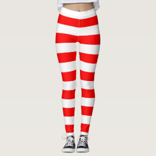 Horizontale streep voor de nationale vlag van Zwit Leggings