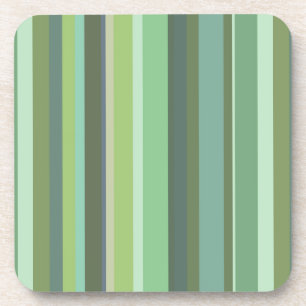 Horizontale strepen met olijfgroen onderzetter