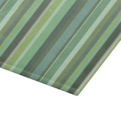 Horizontale strepen met olijfgroen snijplank (Hoek)