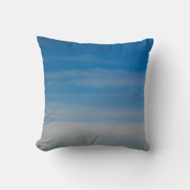 Horizontale Stripes Sky Natuur middelgroot blauw h Kussen