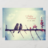 horizontale Tortelduifjes Kaart (Voorkant / Achterkant)