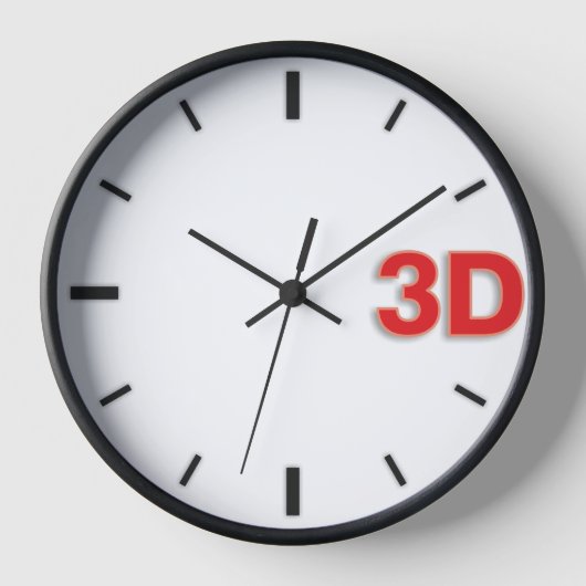 Horloge 3D O'Clock 2-Rd. (Recto)