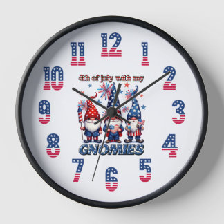Horloge 4 juillet Avec Mes Gnomies