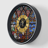 Horloge 50e anniversaire d'ordination Verre doré L (Angle)