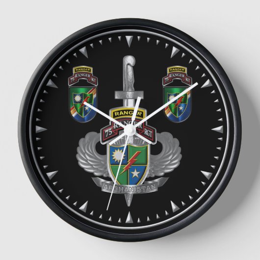 Horloge 75e Régiment de Rangers Afghanistan Vétéran (Recto)