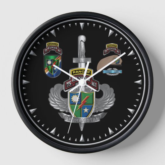 Horloge 75e Régiment de Rangers Afghanistan Vétéran (Recto)