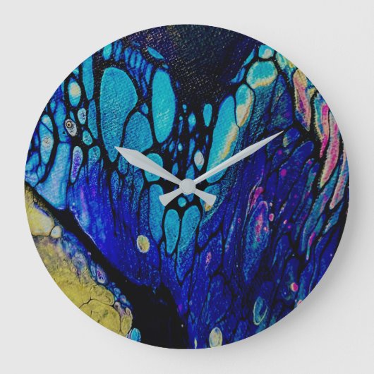 Horloge à aile de papillon abstrait (Recto)